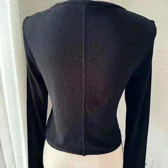 Alice+Olivia Fitted Sweater Long Sleeve Tee - Picture 5 of 9